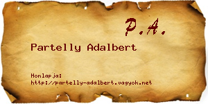 Partelly Adalbert névjegykártya